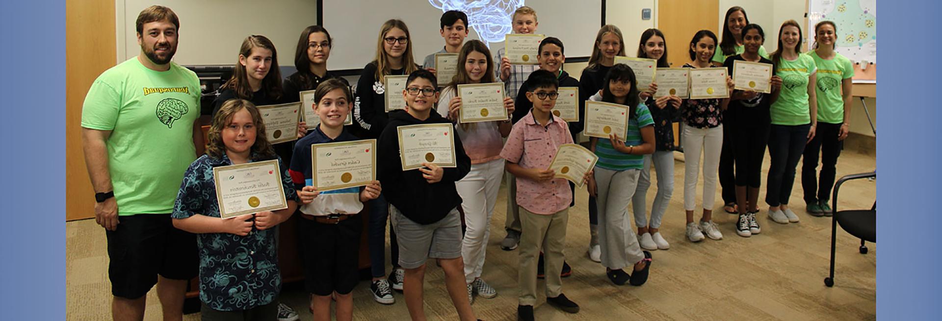 Students in the Brain lab